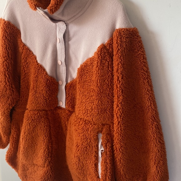 FP Movement Fall To Rise Fleece Quarter Zip in Auburn Sunset Combo, Size S, NWT - Picture 9 of 16